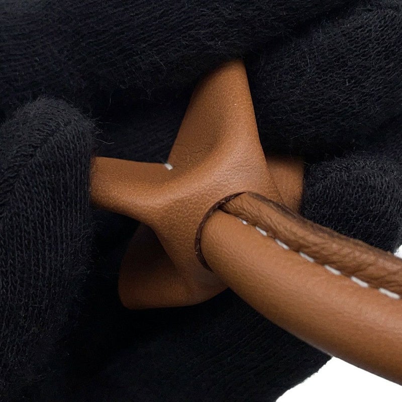 エルメス ショルダーバッグ サック アリーヌMM ブルーインディゴ/ゴールド/シルバー金具 トワルシェブロン/バレニア Y刻印