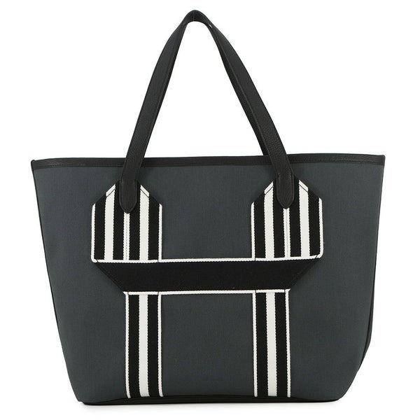 エルメス トートバッグ ピュール サングル  ヴェールルソー/ブラック トワルミリタリー/トリヨンクレマンス U刻印 黒