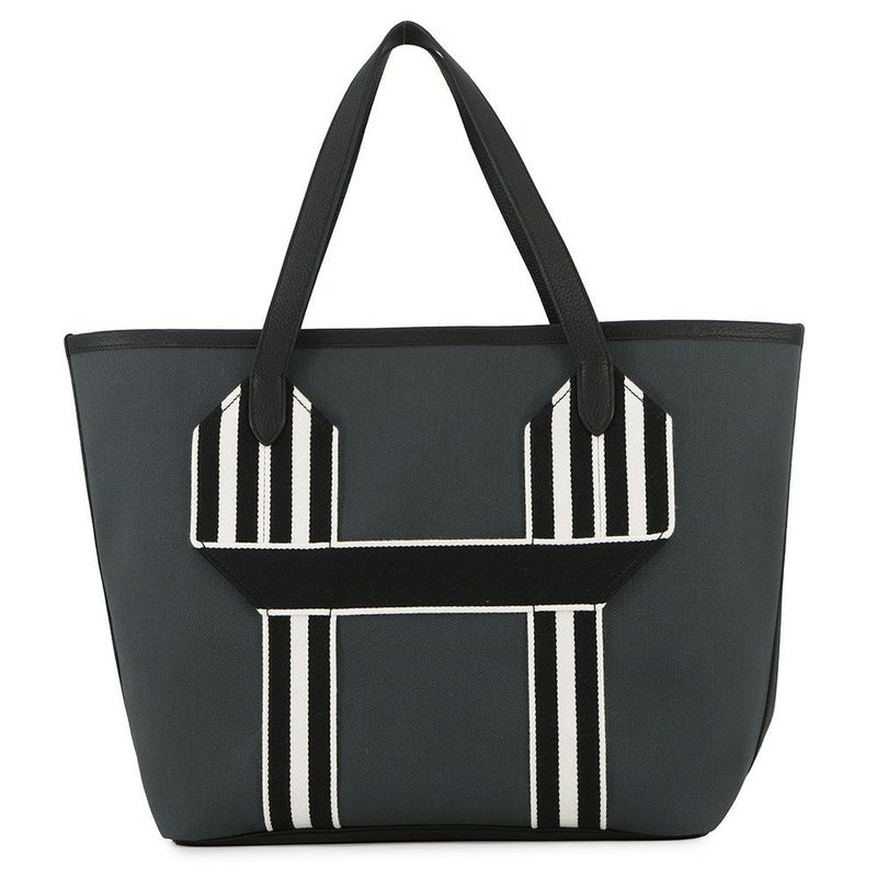 エルメス トートバッグ ピュール サングル  ヴェールルソー/ブラック トワルミリタリー/トリヨンクレマンス U刻印 黒