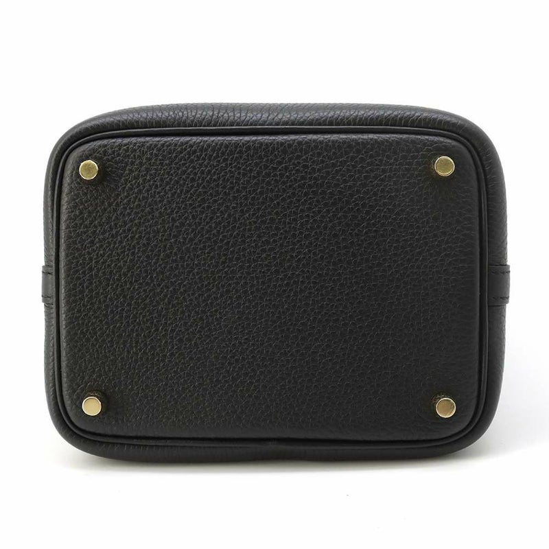 エルメス ハンドバッグ ピコタンロックPM ブラック/ゴールド金具 トリヨンクレマンス W刻印 黒