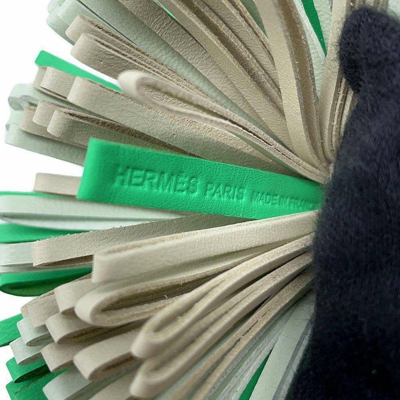 エルメス カルメン トリコロール ヴェールコミック/ヴェールフィズ/クレ/シルバー金具 ラムスキン B刻印