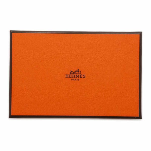 エルメス カードケース カルヴィ ゴールド エプソン W刻印 HERMES 名刺入れ