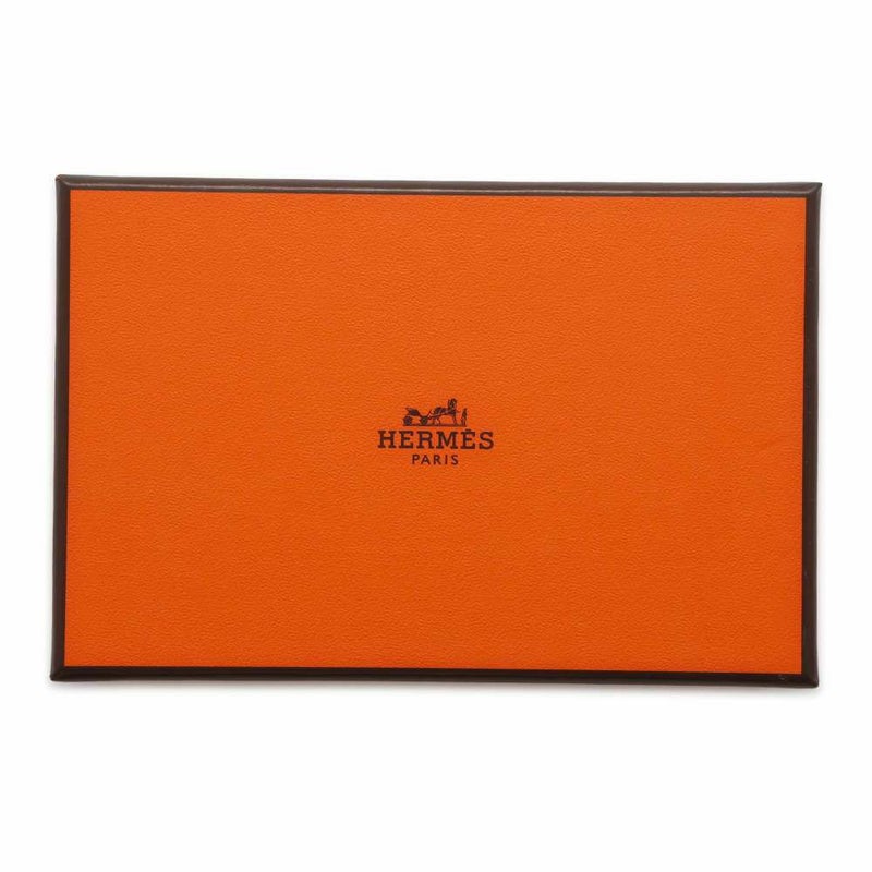エルメス カードケース カルヴィ ゴールド エプソン W刻印 HERMES 名刺入れ