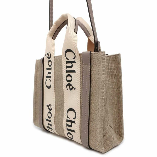 クロエ ハンドバッグ ウッディ トート スモール キャンバス CHC22AS397 Chloe バッグ 2wayショルダーバッグ