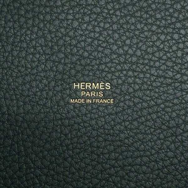 エルメス ハンドバッグ ピコタンロックMM ヴェールマングローブ/ゴールド金具 トリヨンクレマンス K刻印