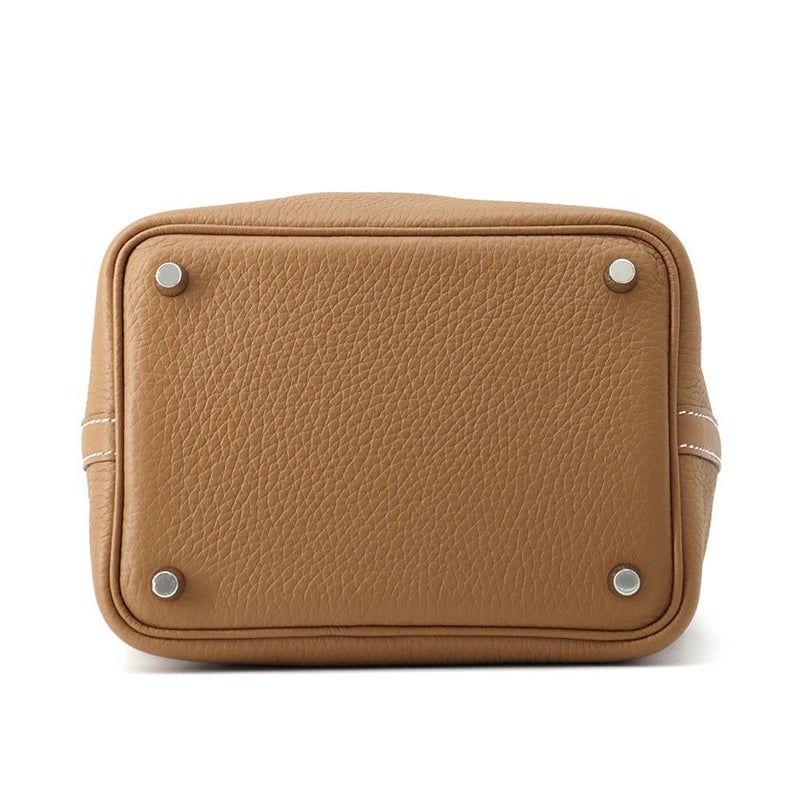 エルメス ハンドバッグ ピコタンロックPM ゴールド/シルバー金具 トリヨンクレマンス W刻印