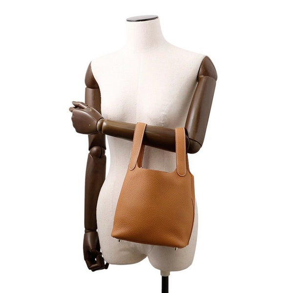 エルメス ハンドバッグ ピコタンロックPM ゴールド/シルバー金具 トリヨンクレマンス W刻印