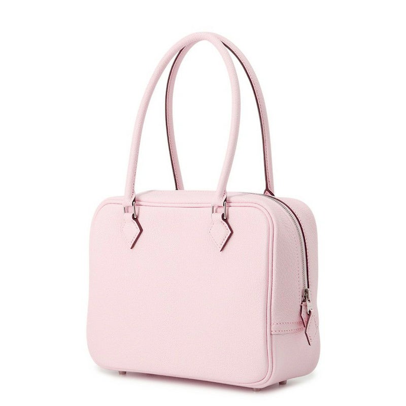 エルメス ハンドバッグ プリュム ミニ ローズダーリン/シルバー金具 シェブルミゾル W刻印 シェーブル