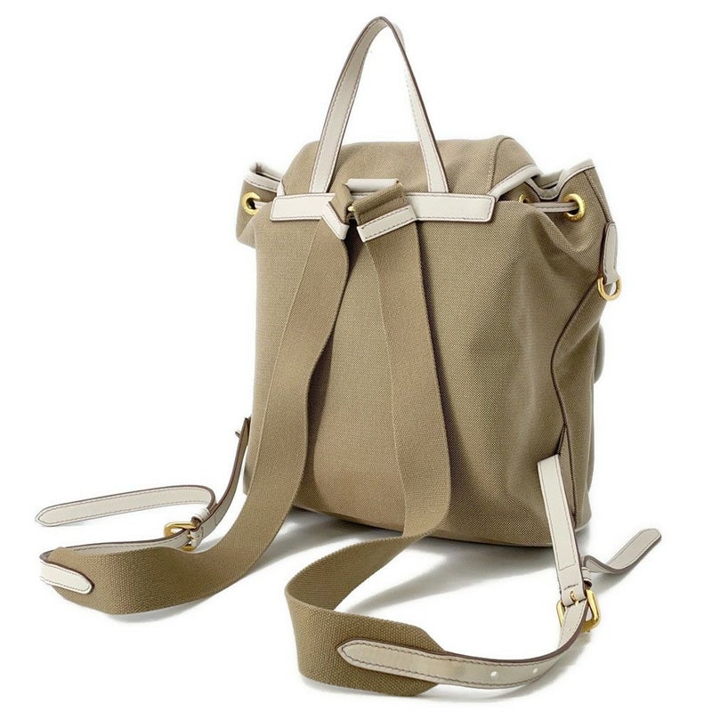 プラダ リュック ロゴ ジャカード バックパック キャンバス 1BZ006 PRADA バッグ リュックサック