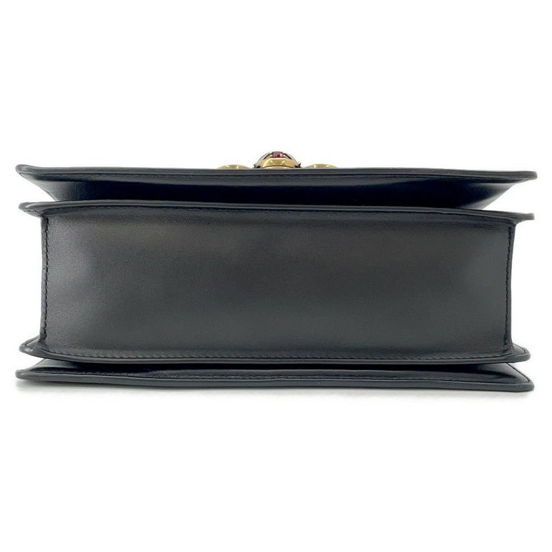 グッチ ハンドバッグ クイーンマーガレット レザー 476541 GUCCI 2wayショルダー 黒