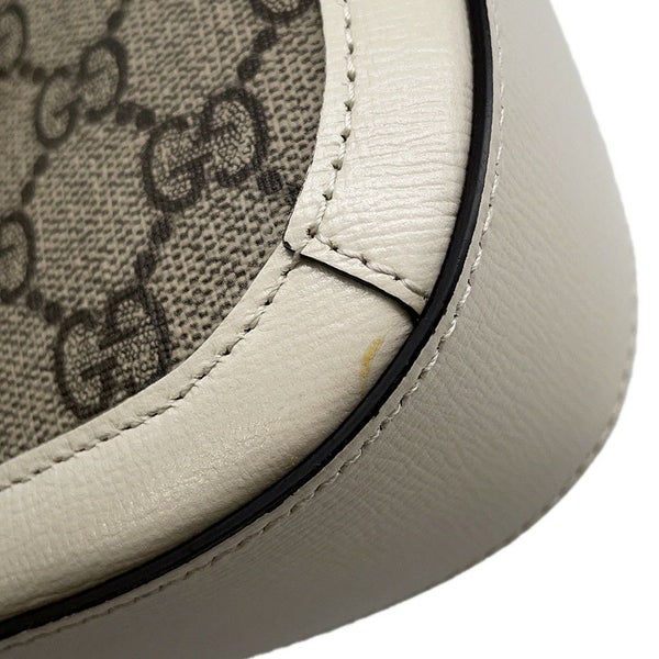 グッチ ショルダーバッグ ホースビット GGスプリーム PVC レザー 658574 GUCCI バッグ 白