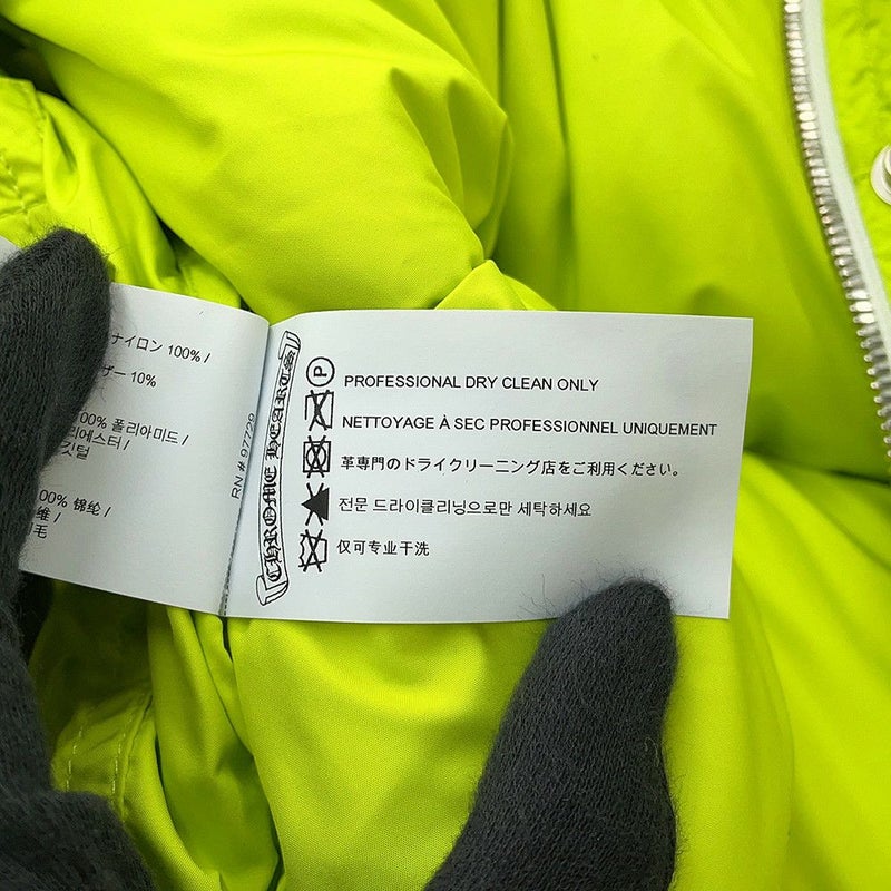 クロムハーツ ダウンジャケット STIFF CHプラス クロップド丈 ポリエステル レディースサイズXS CHROME HEARTS