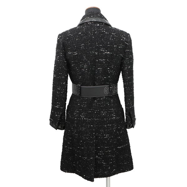シャネル コート ツイード レディースサイズ38 P57222 CHANEL アウター 黒