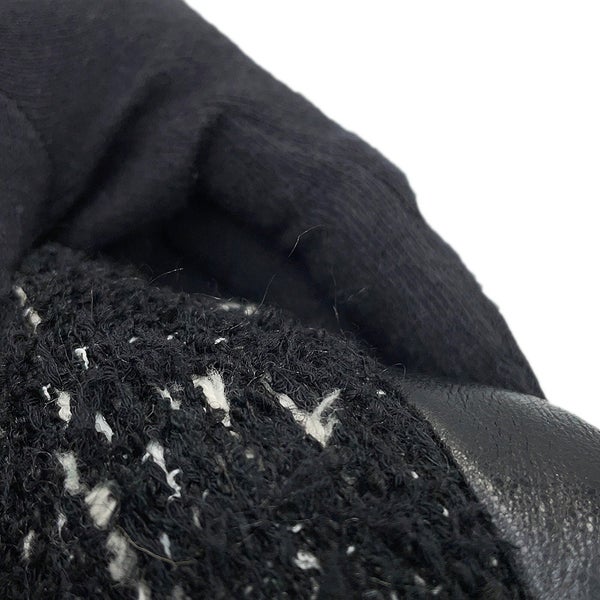 シャネル コート ツイード レディースサイズ38 P57222 CHANEL アウター 黒