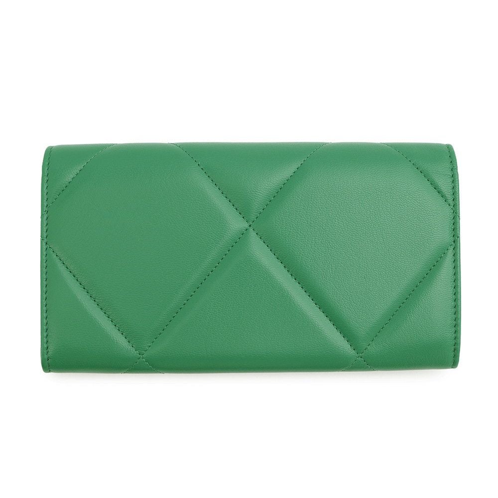 【Ari】CHANEL ⭐︎31番台　　フラップウォレット　グリーン VINTAGE シャネル フラップウォレット キャビアスキン グリーン