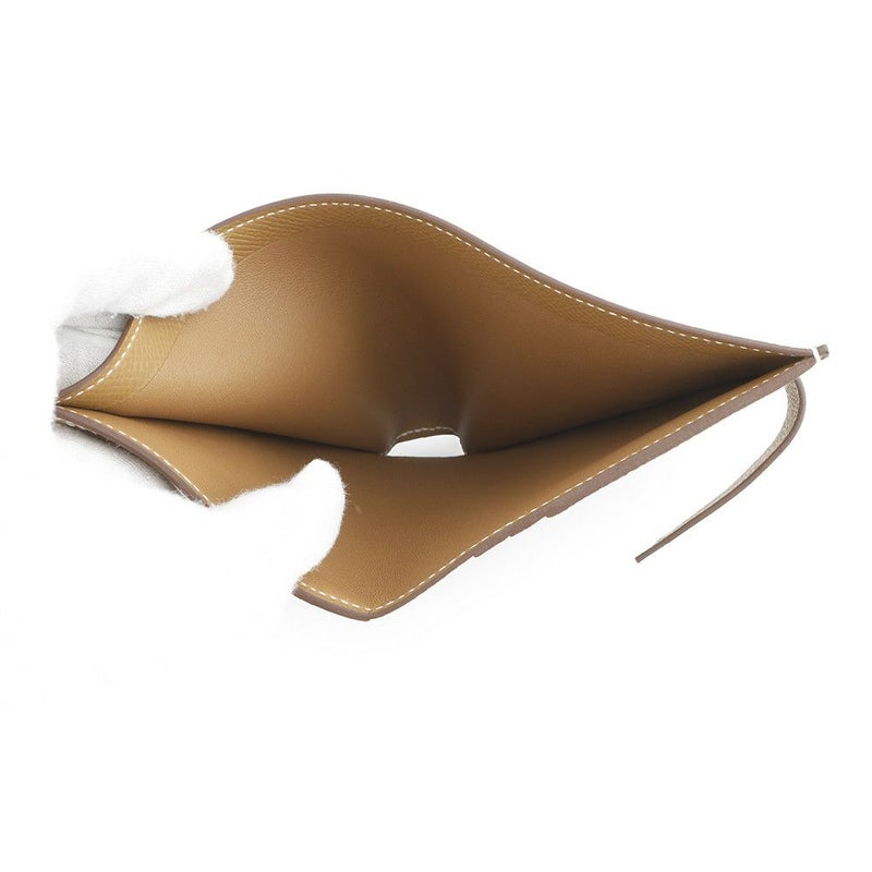 エルメス 二つ折り財布 ベアンコンパクト ゴールド/シルバー金具 エプソン W刻印 財布