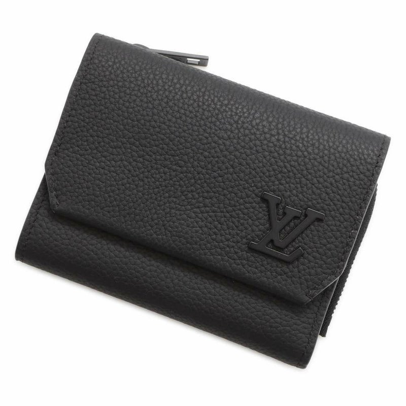 ルイヴィトン 三つ折り財布 アエログラム  ポルトフォイユ・パイロット M81740 LOUIS VUITTON メンズ 黒