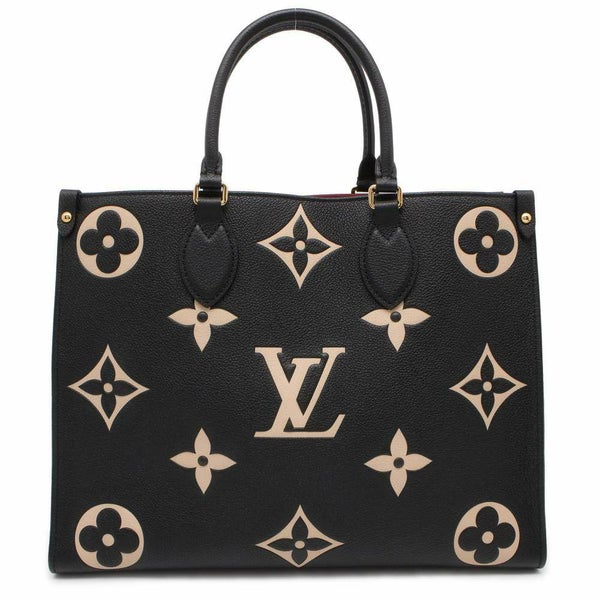 ルイヴィトン トートバッグ モノグラム・アンプラント オンザゴーMM M45495 2way ショルダーバッグ ブラック 黒