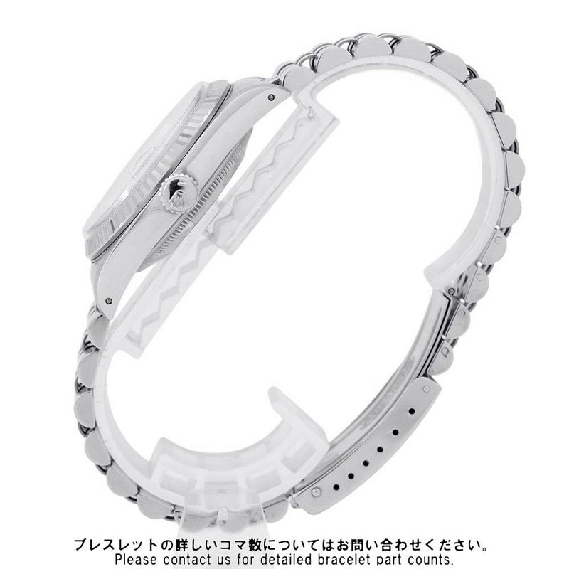ロレックス デイトジャスト36 ランダムシリアル ルーレット SS/K18ホワイトゴールド 10Pダイヤ 116234G 腕時計 シルバー文字盤
