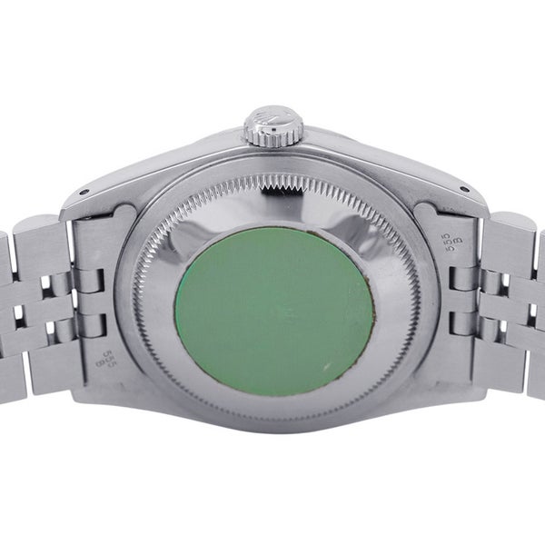 ロレックス デイトジャスト36 ランダムシリアル ルーレット SS/K18ホワイトゴールド 10Pダイヤ 116234G 腕時計 シルバー文字盤