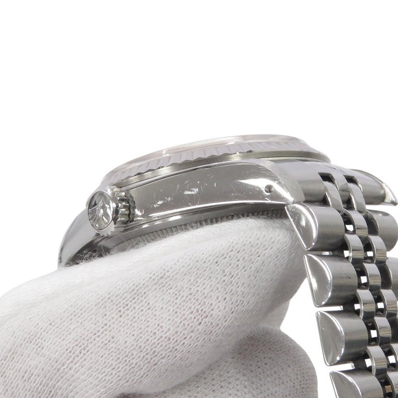 ロレックス デイトジャスト36 ランダムシリアル ルーレット SS/K18ホワイトゴールド 10Pダイヤ 116234G 腕時計 シルバー文字盤