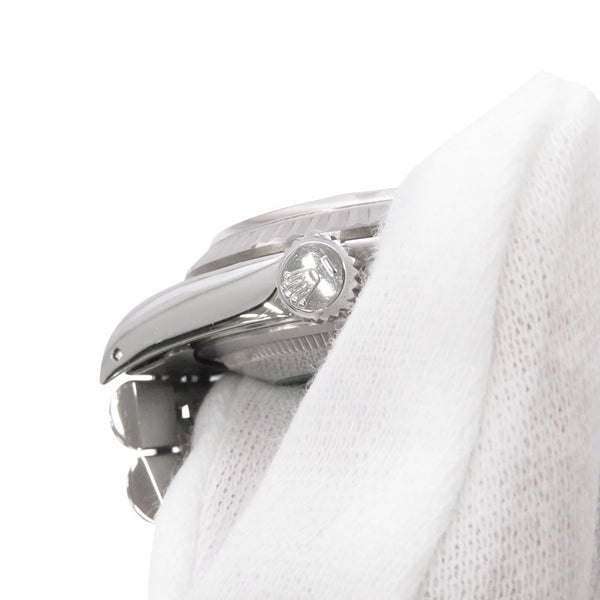 ロレックス デイトジャスト36 ランダムシリアル ルーレット SS/K18ホワイトゴールド 10Pダイヤ 116234G 腕時計 シルバー文字盤