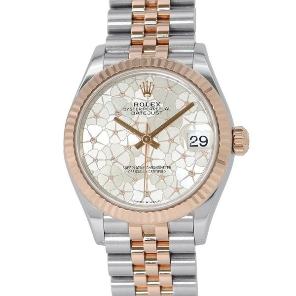 ロレックス デイトジャスト31 278271 ROLEX レディース 腕時計 ウォッチ シルバー文字盤 フローラルモチーフ