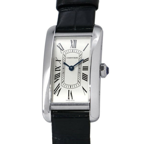 カルティエ タンク アメリカン ウォッチ SM WSTA0082 クォーツ Cartier 腕時計 シルバー文字盤