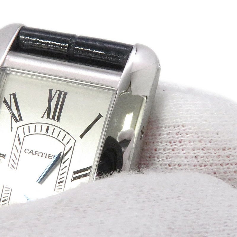 カルティエ タンク アメリカン ウォッチ SM WSTA0082 クォーツ Cartier 腕時計 シルバー文字盤