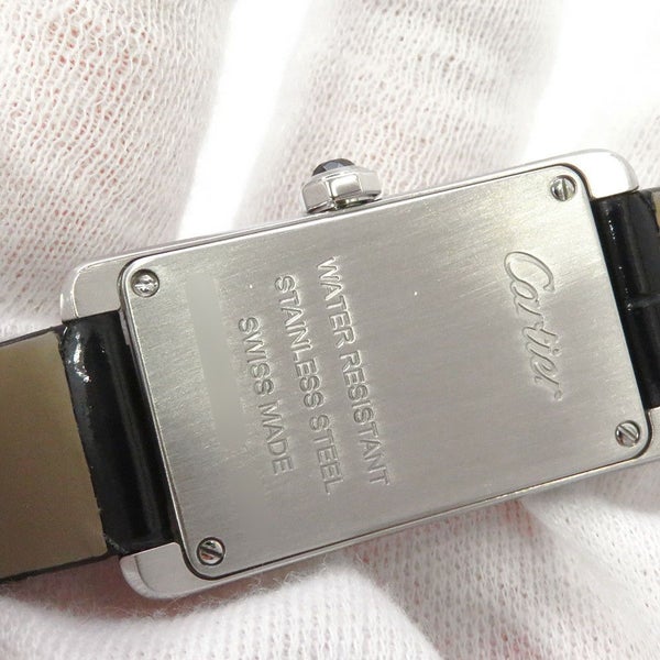 カルティエ タンク アメリカン ウォッチ SM WSTA0082 クォーツ Cartier 腕時計 シルバー文字盤