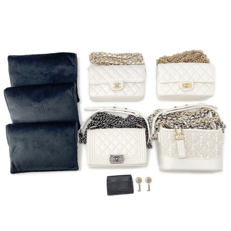 シャネル バッグセット ココマーク マトラッセ サクセスストーリー バッグ4点セット AS1949 CHANEL 黒 白