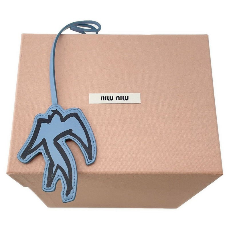 ミュウミュウ ハンドバッグ 巾着バッグ ロゴ キャンバス 5RM008 Miu Miu ツバメ