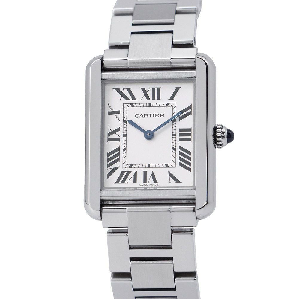 カルティエ タンクソロ SM W5200013 Cartier 腕時計 シルバー文字盤
