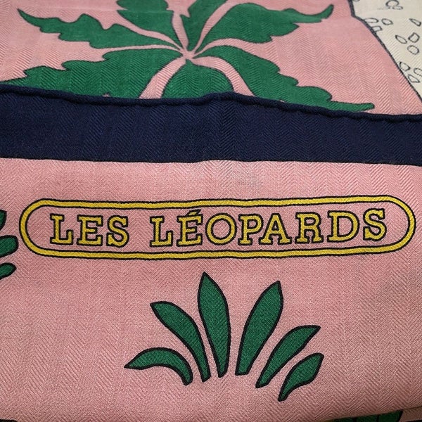 エルメス ストール カレ140 カレジェアン Les Leopards レオパード HERMES カシミヤ シルク 2022春夏