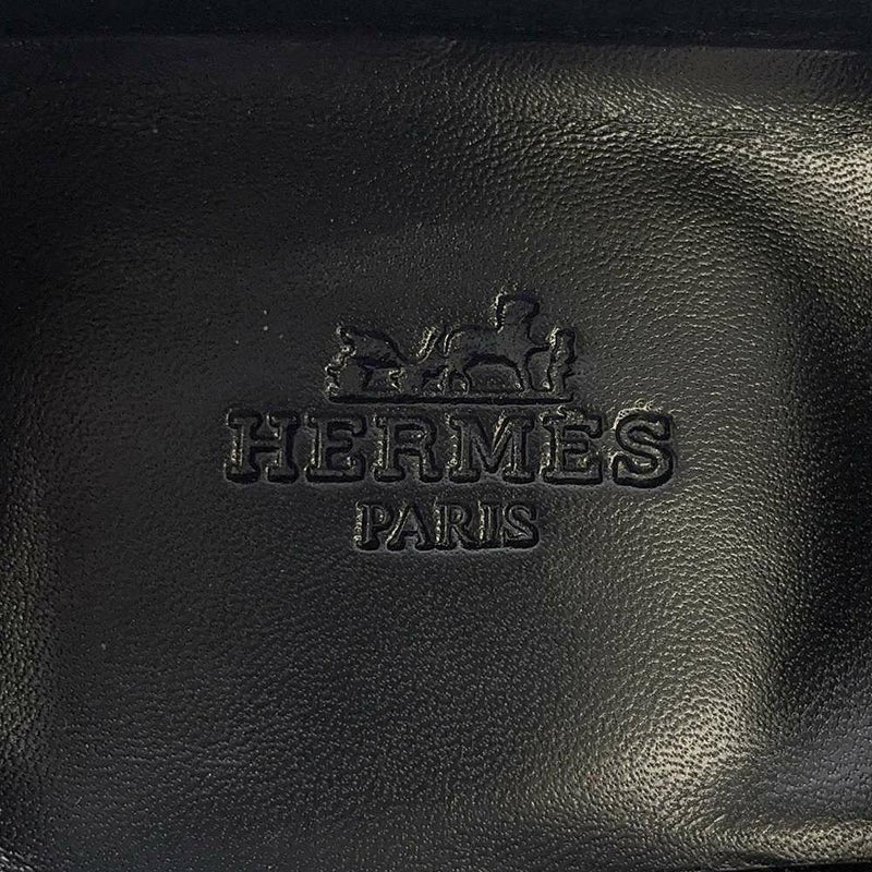 エルメス モカシン ロワイヤル シェブルミゾル レディースサイズ37 HERMES 靴 黒