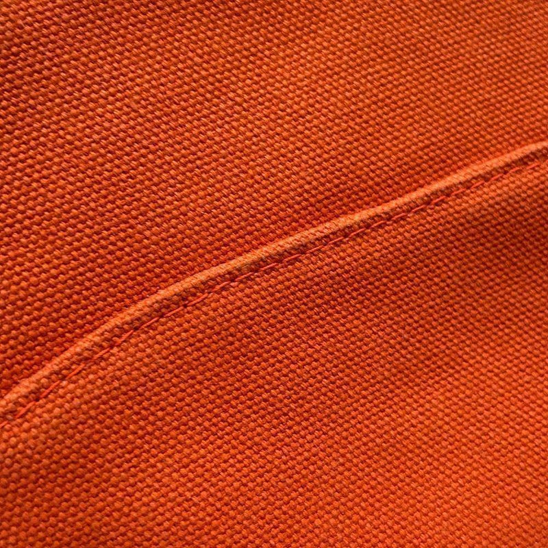 エルメス ポーチ ボリードポーチ ミニミニ オレンジ/シルバー金具 キャンバス HERMES