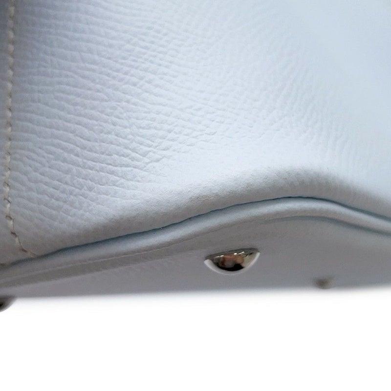 エルメス ハンドバッグ ボリード27 ブルーブリュム/シルバー金具 エプソン Y刻印 2wayショルダー