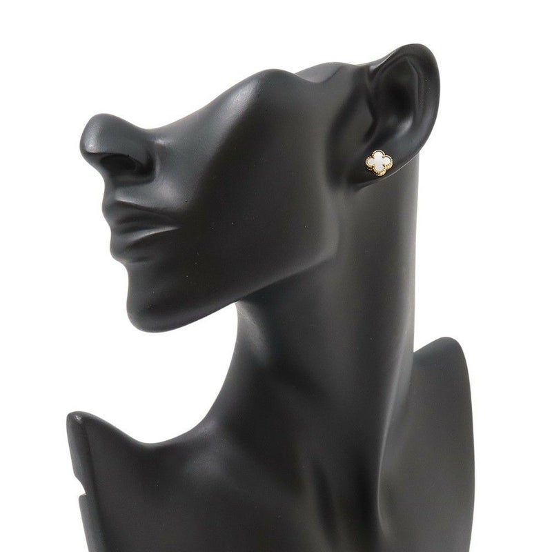 ヴァンクリーフ&アーペル ピアス スウィート アルハンブラ ピアス マザーオブパール K18YGイエローゴールド VCARA44800