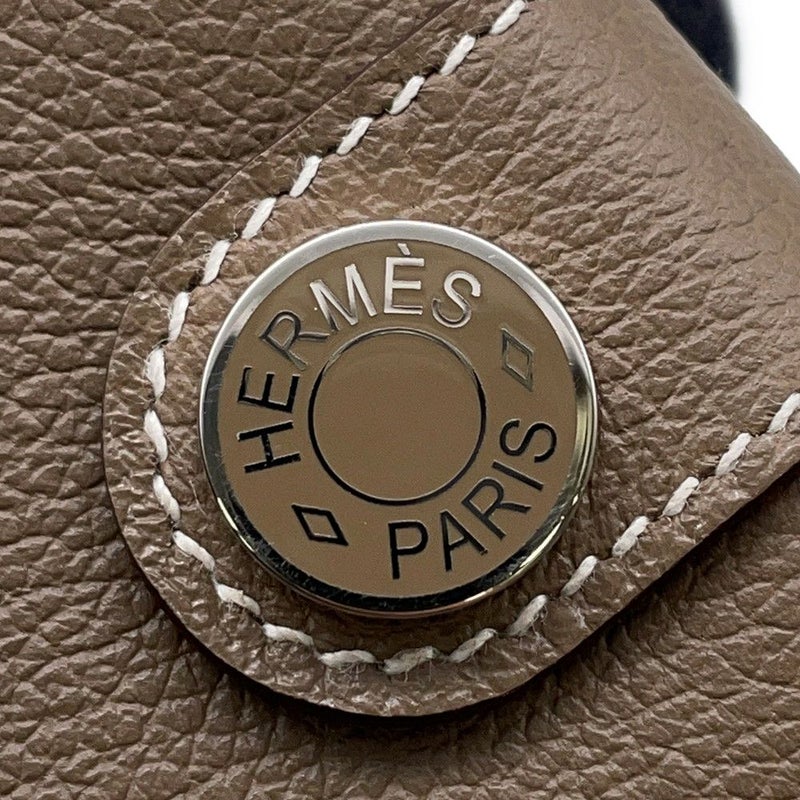 エルメス カードケース RMS エトゥープ/シルバー金具 エバーカラー K刻印 HERMES 名刺入れ