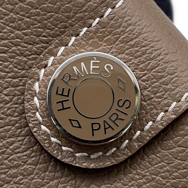 エルメス カードケース RMS エトゥープ/シルバー金具 エバーカラー K刻印 HERMES 名刺入れ