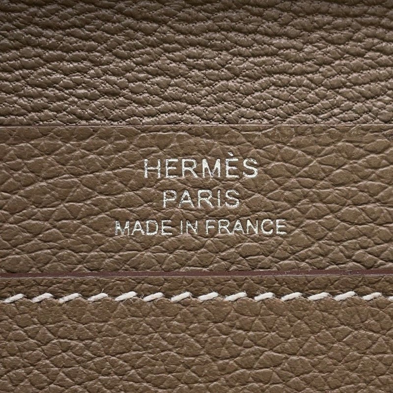 エルメス カードケース RMS エトゥープ/シルバー金具 エバーカラー K刻印 HERMES 名刺入れ