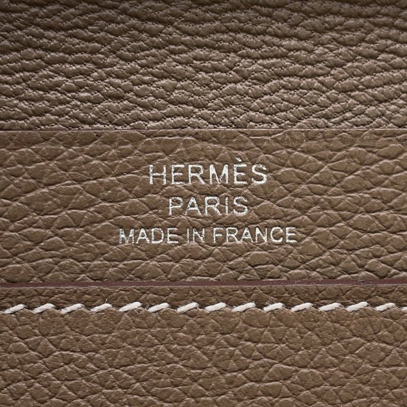 エルメス カードケース RMS エトゥープ/シルバー金具 エバーカラー K刻印 HERMES 名刺入れ