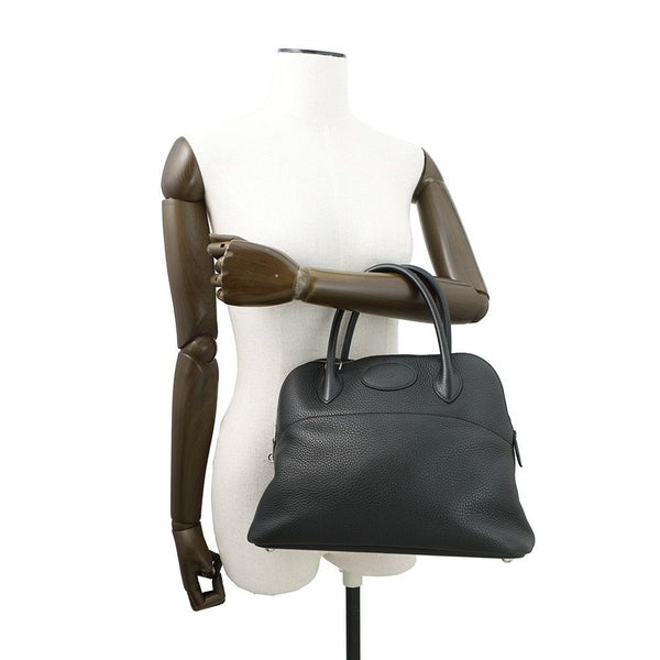 エルメス ハンドバッグ ボリード31 ブラック/シルバー金具 トリヨンクレマンス D刻印 2wayショルダー 黒