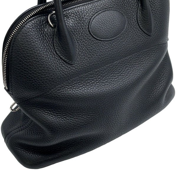 エルメス ハンドバッグ ボリード31 ブラック/シルバー金具 トリヨンクレマンス D刻印 2wayショルダー 黒