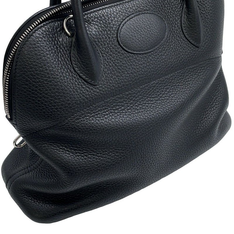 エルメス ハンドバッグ ボリード31 ブラック/シルバー金具 トリヨンクレマンス D刻印 2wayショルダー 黒