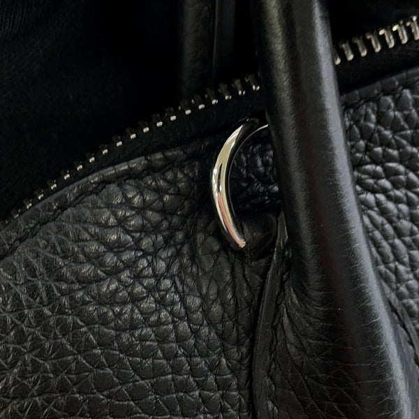 エルメス ハンドバッグ ボリード31 ブラック/シルバー金具 トリヨンクレマンス D刻印 2wayショルダー 黒