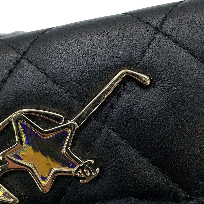 シャネル カードケース マトラッセ ココマーク クラシックカードケース ピンズ ラムスキン AP0214 CHANEL 名刺入れ 黒