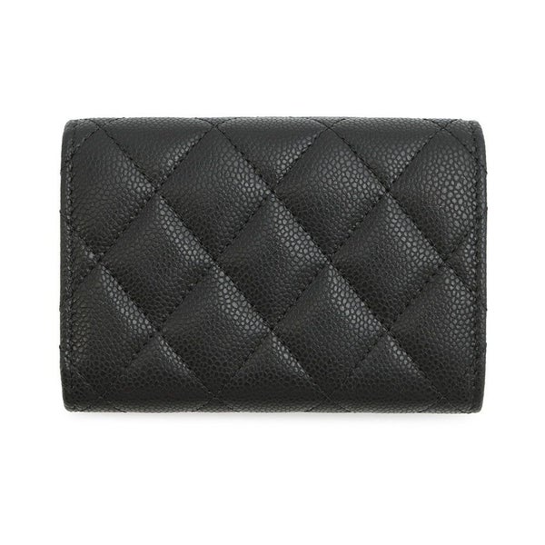 シャネル 三つ折り財布 マトラッセ ココマーク クラシック スモール フラップ ウォレット AP0230 CHANEL 黒