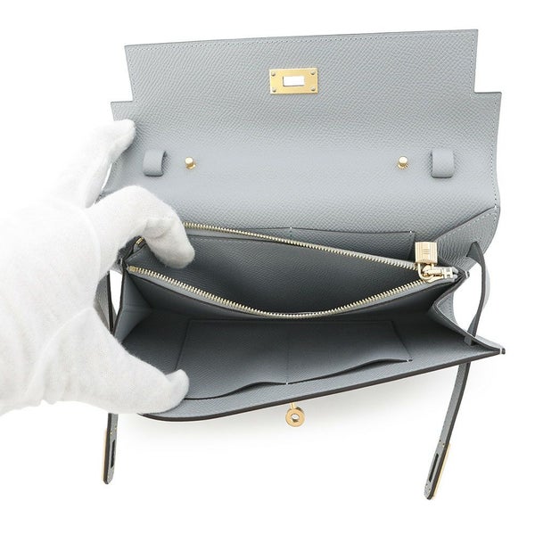 エルメス ケリーウォレット ロング トゥーゴー グリパンタン/ゴールド金具 エプソン K刻印 財布