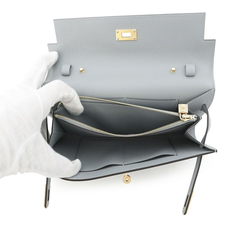 エルメス ケリーウォレット ロング トゥーゴー グリパンタン/ゴールド金具 エプソン K刻印 財布